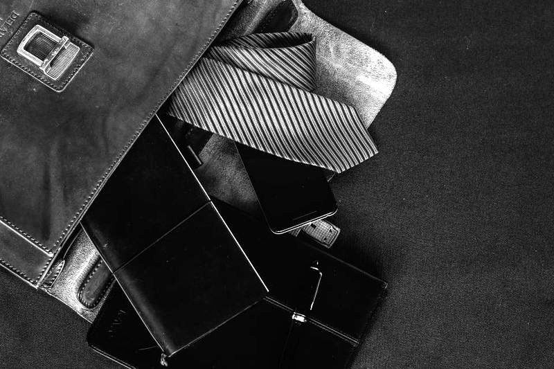 Leather briefcase